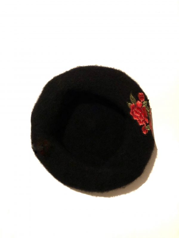 vintage black beret